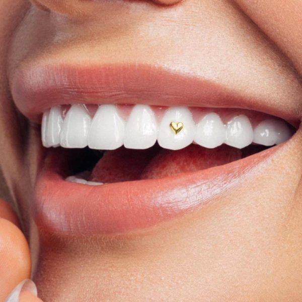 102 Large heart tooth gem twinkles dental