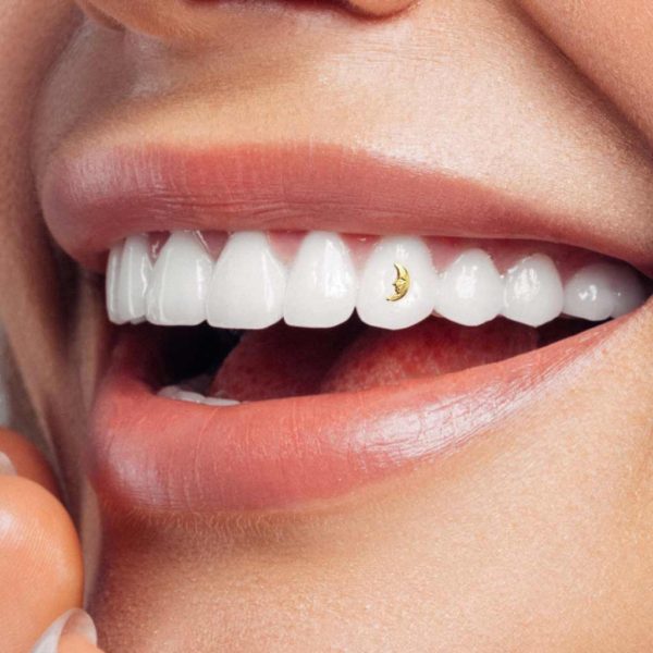 107 Moon tooth gem twinkles dental