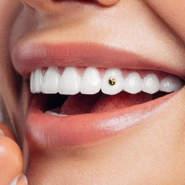 113 YinYang tooth gem twinkles dental