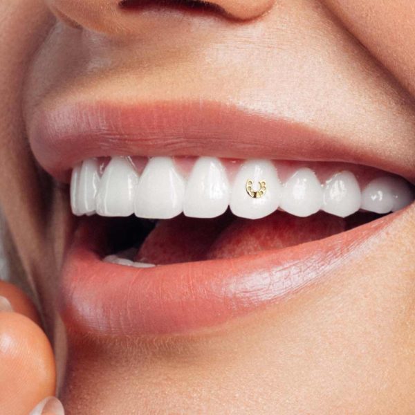 134 Horseshoe tooth gem twinkles dental