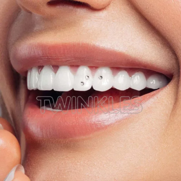 500030 5 6 Crystal Clear 1.8mm 6 pack006 tooth gem twinkles dental jewelry in smile 1